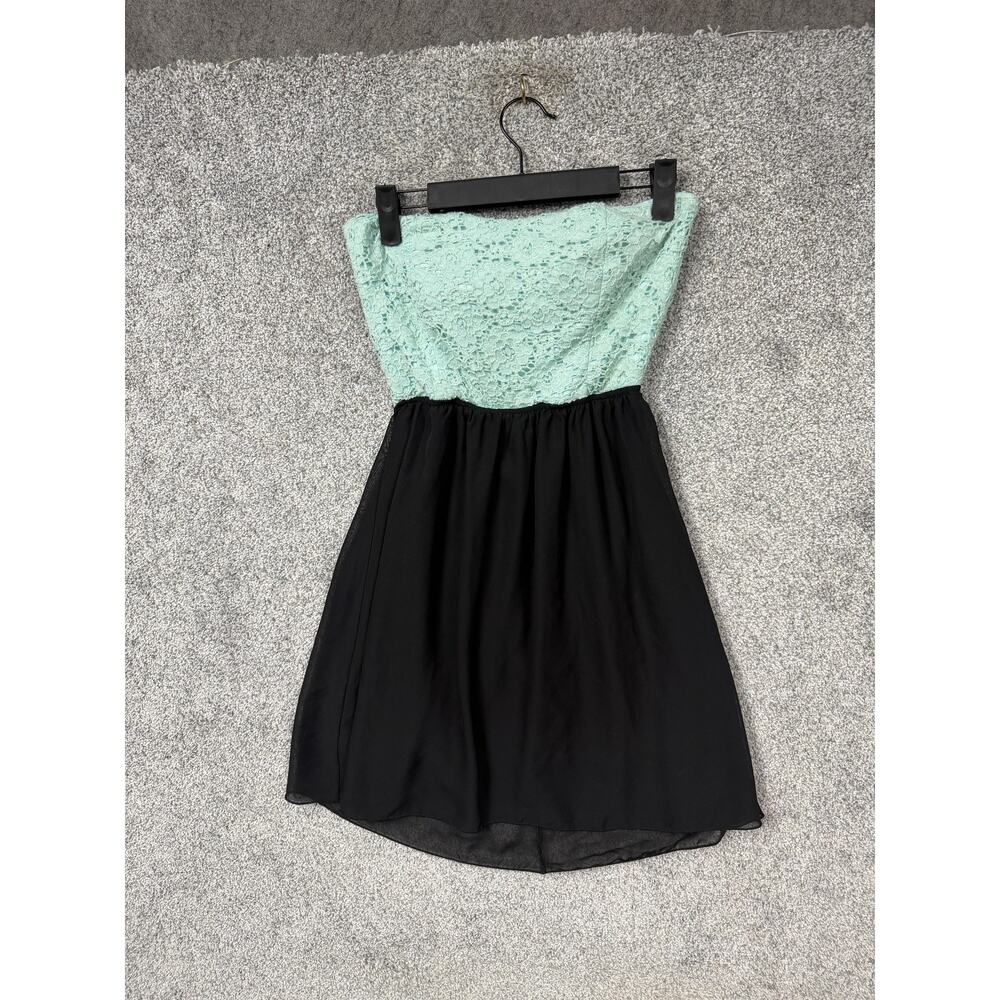 Vtg 90s Wet Seal Fit & Flare Dress M Coquette Tactile Opulence Festival Wear Y2K